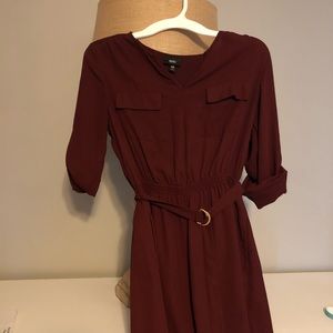 Massini XS maroon dress
